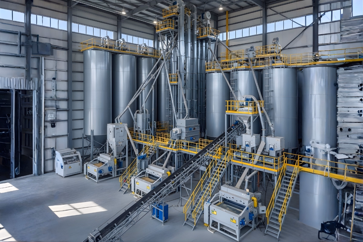 Standard full rice mill plant layout